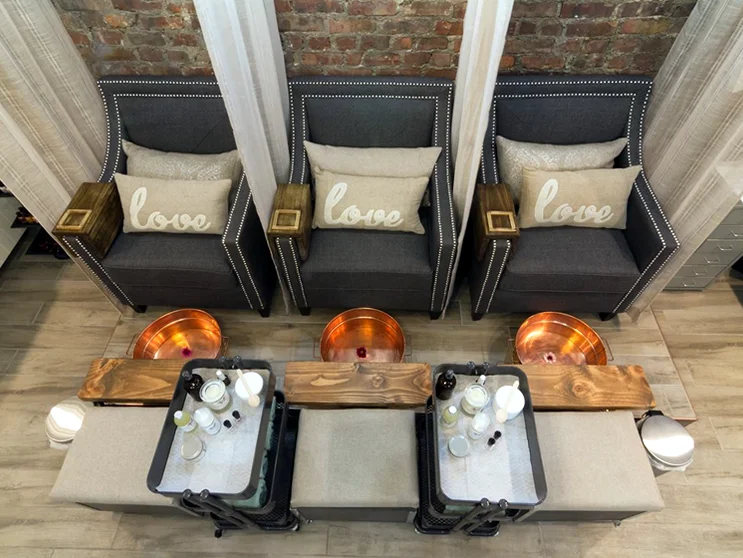 Serene interior of the Green Spa On The Go private studio in Forest Hills, Queens